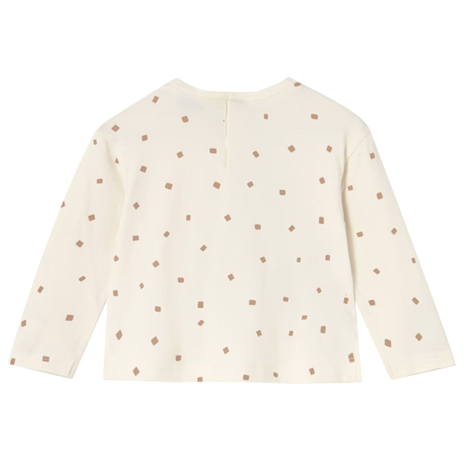 Younger Girls Ivory Teddy Bear Long Sleeve Top, 1, hi-res image number null