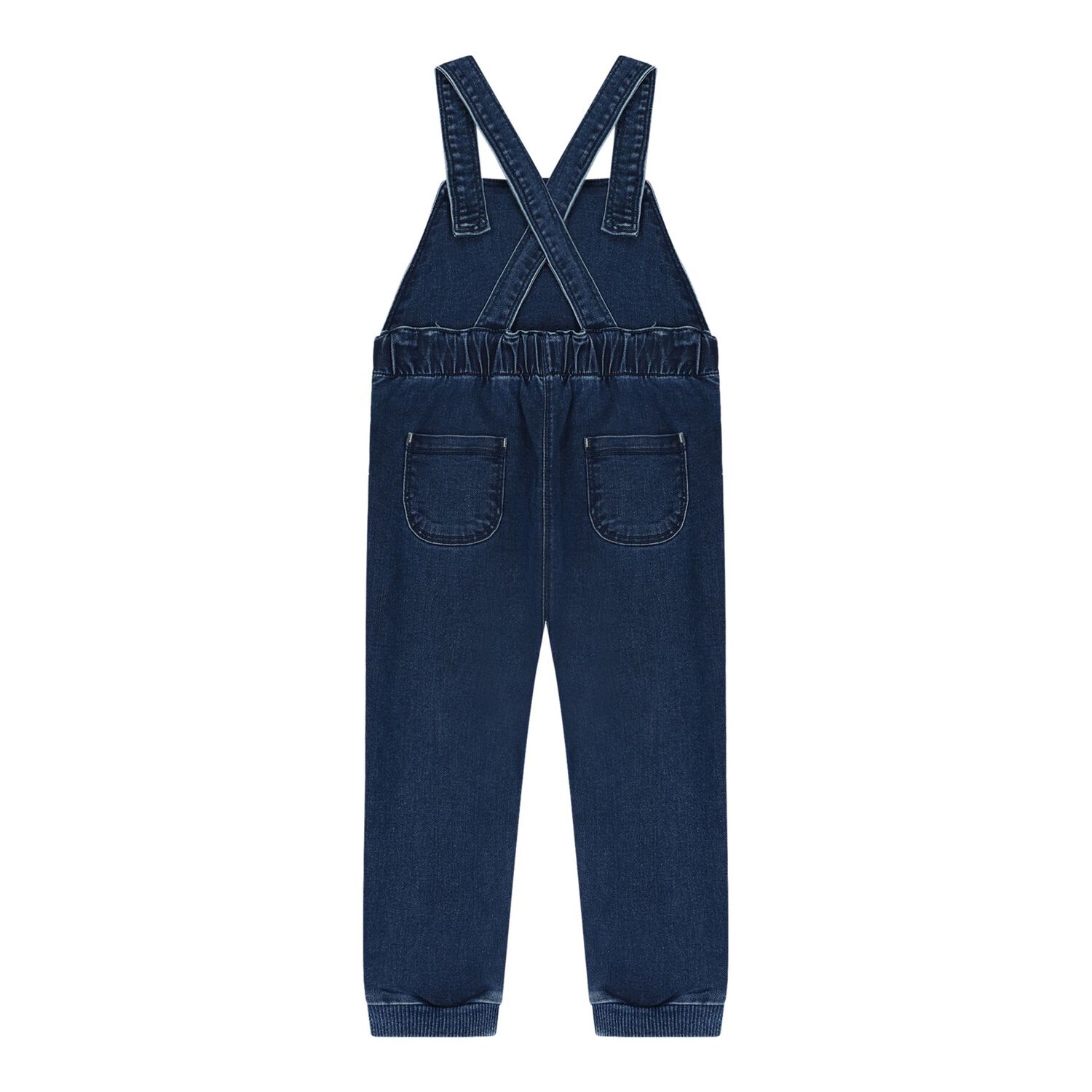 Baby Boys Yellow & Blue Denim Dungaree Set, 1, hi-res image number null
