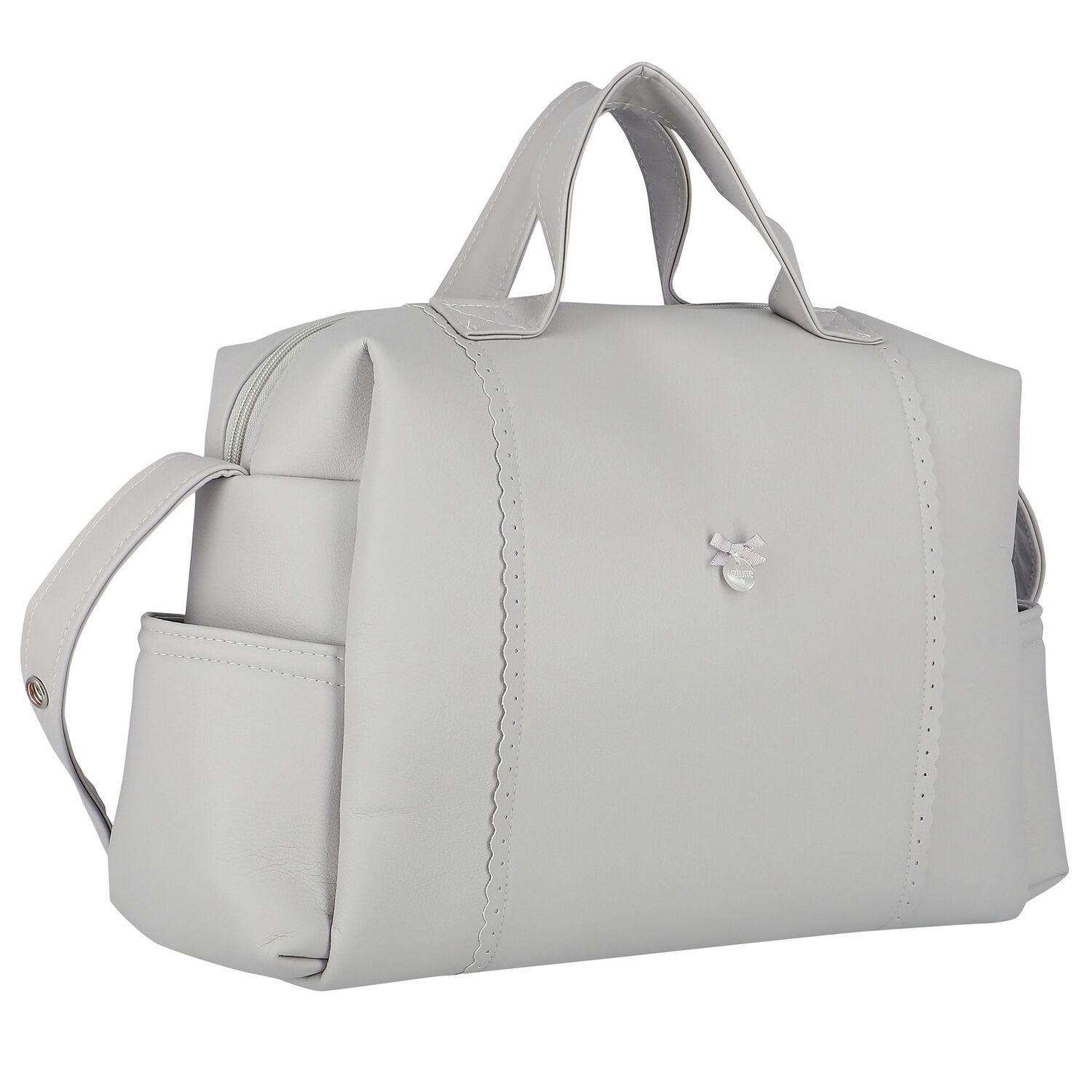 Grey Baby Changing Bag, 2, hi-res