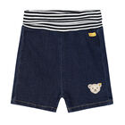 Baby Boys Navy Bear Shorts, 1, hi-res