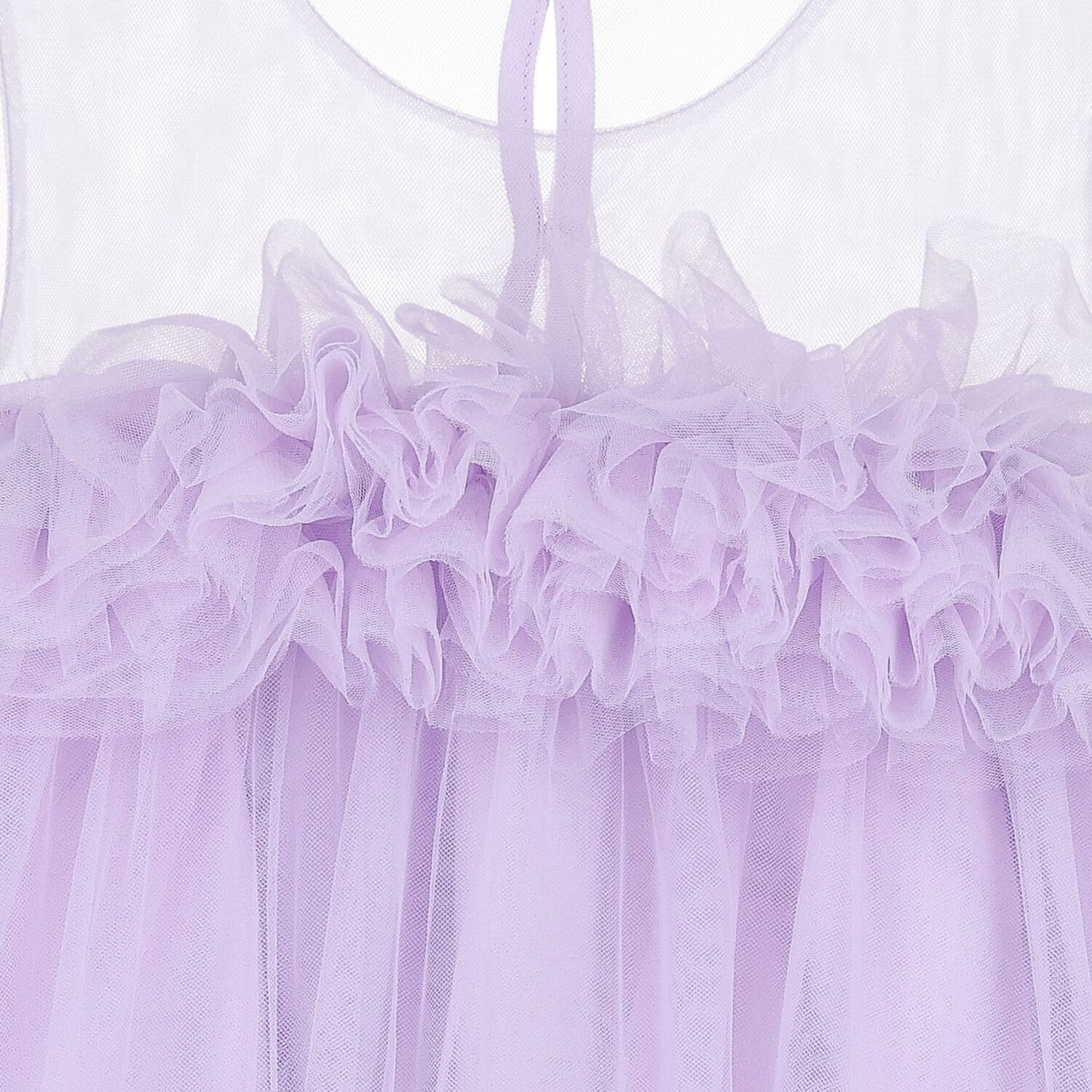 Girls Lilac Tulle Dress, 1, hi-res image number null