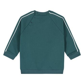 Younger Boys Green Logo Sweatshirt