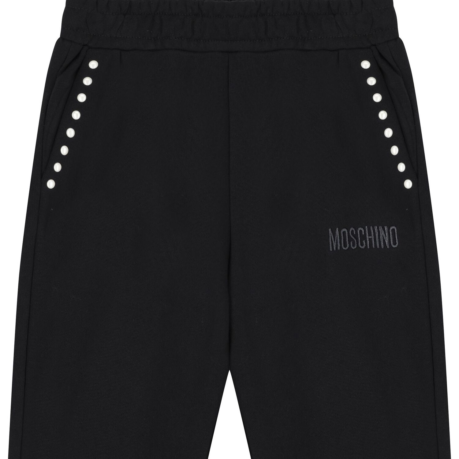 Girls Black Logo Joggers, 1, hi-res