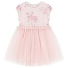 Girls Pink Ballerina Tulle Dress, 1, hi-res