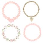 Girls Pink & Gold Bracelets ( 4-Pack ), 1, hi-res