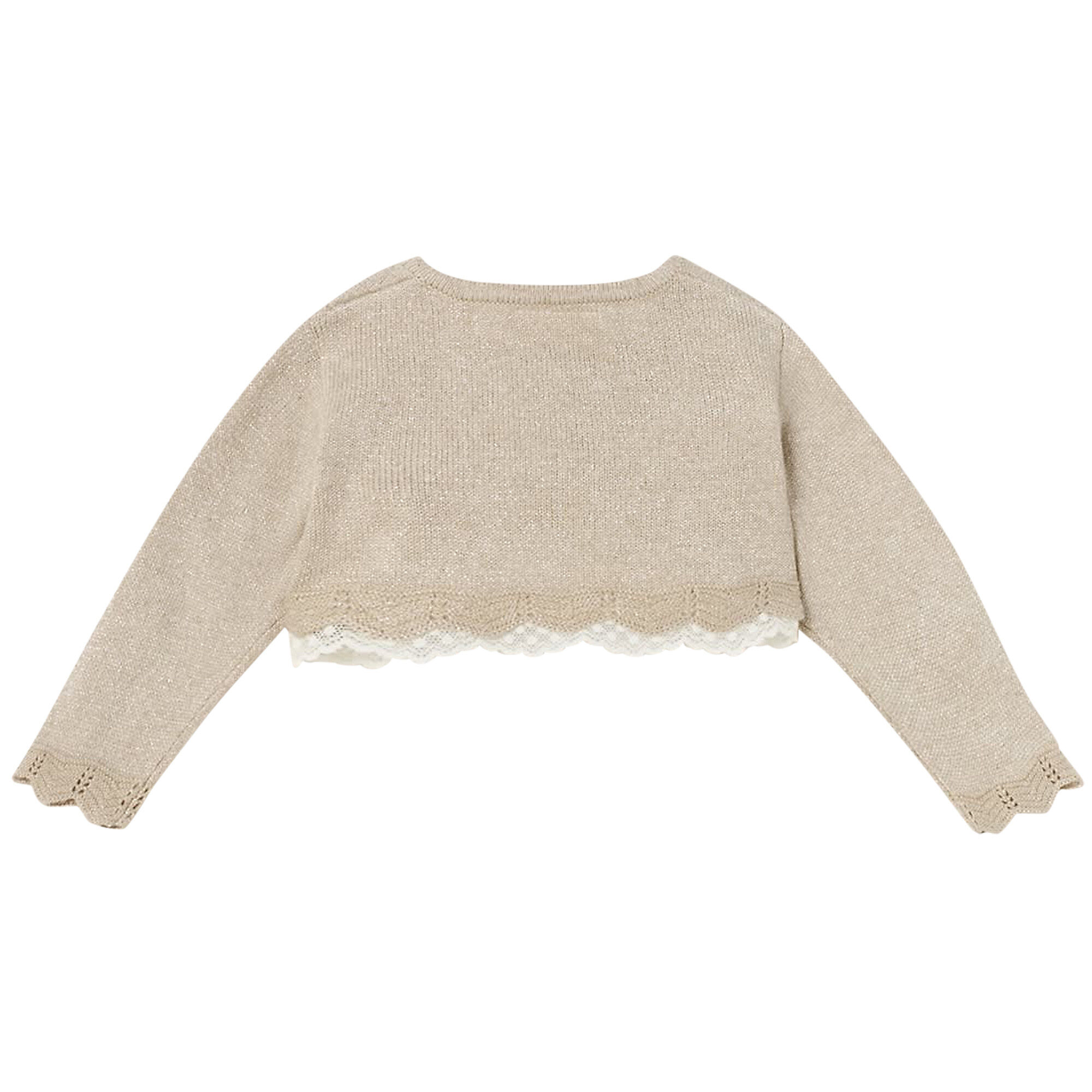 Mayoral Baby Girls Gold Bolero Cardigan Junior Couture