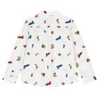 Boys White Logo Shirt, 1, hi-res