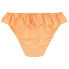 Girls Orange Ruffled Bikini, 1, hi-res
