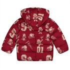 Boys Burgundy Lion & Tiger Puffer Jacket, 1, hi-res