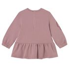 Younger Girls Pink Flower Dress, 1, hi-res