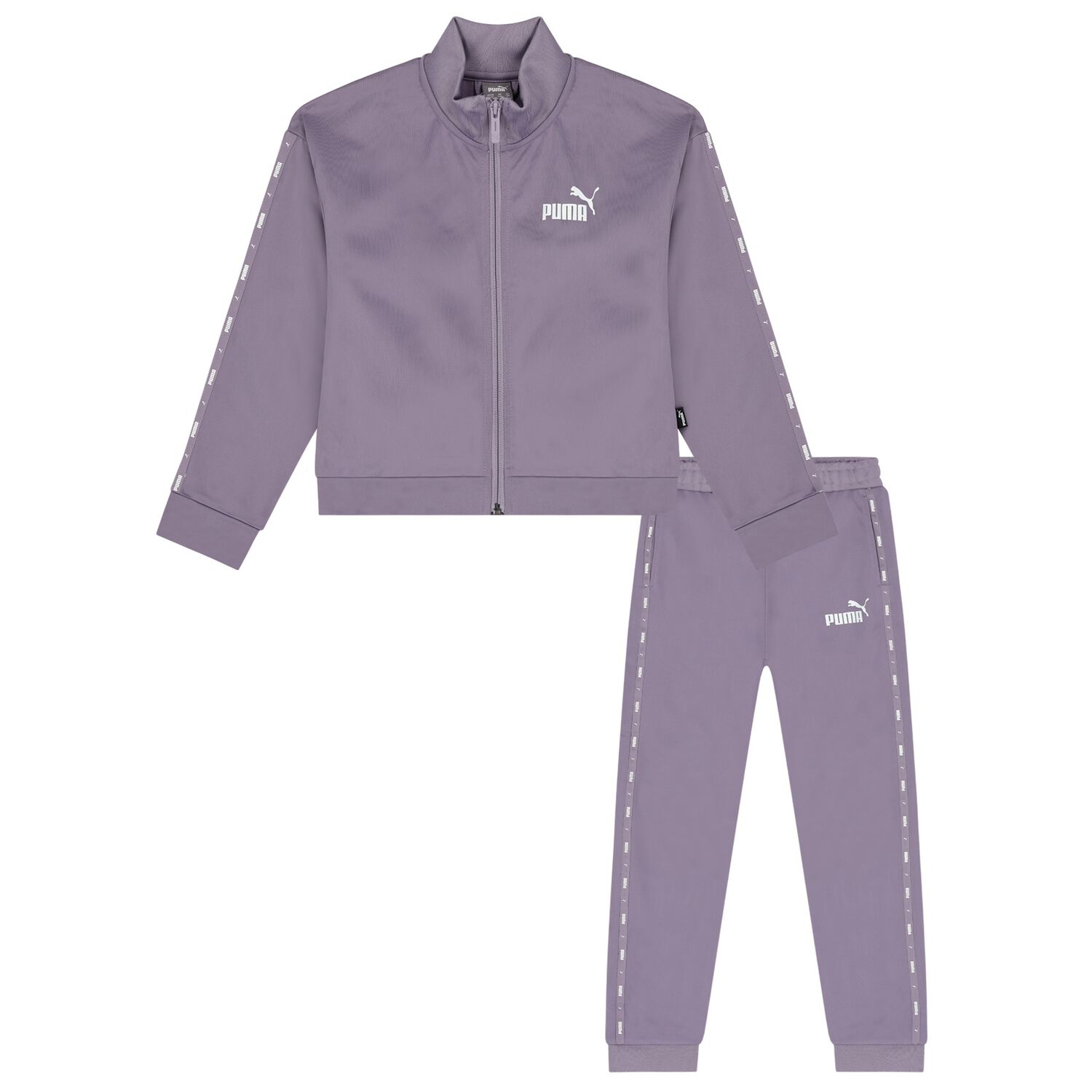 Girls Purple Logo Tracksuit, 1, hi-res