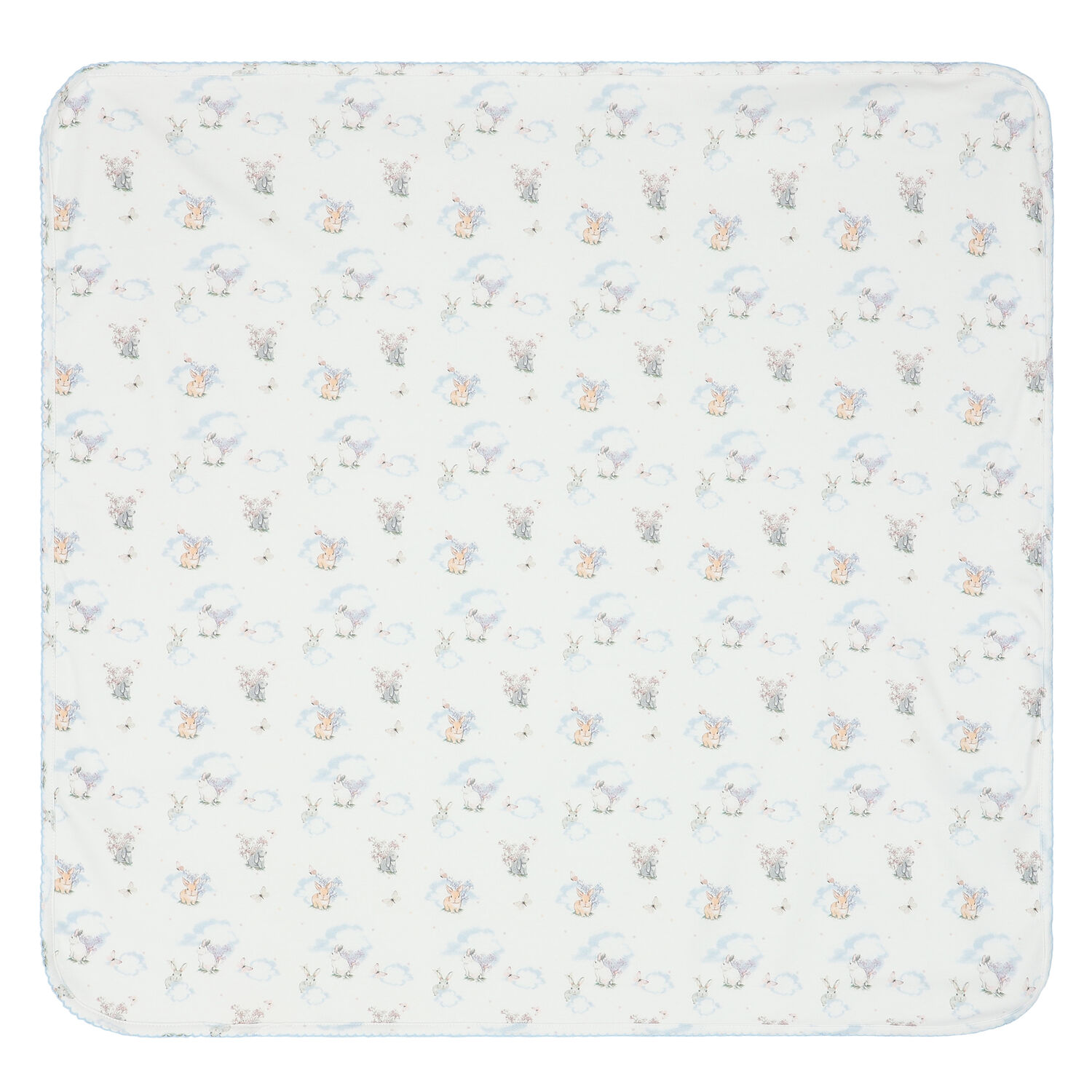 Baby Girls White Rabbit & Lavender Babygrow Set, 1, hi-res