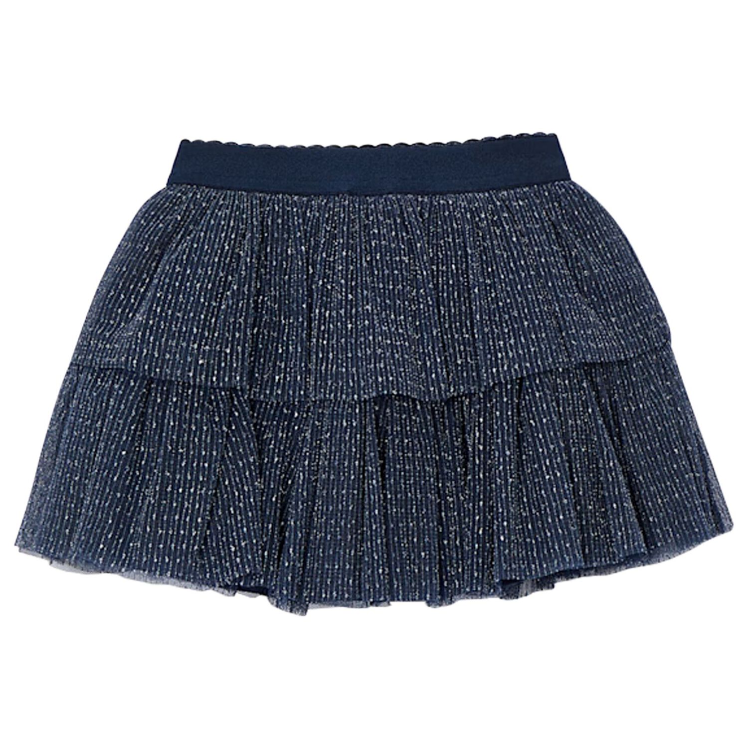 Girls Navy Blue Tulle Skirt, 1, hi-res image number null