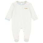 Baby Boys Blue & Ivory Geo Map Babygrow Gift Set, 1, hi-res