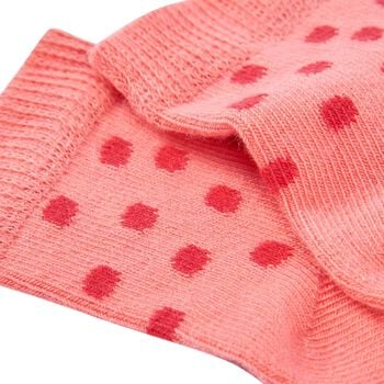 Baby Girls Red, White & Pink Socks ( 2 Pack )