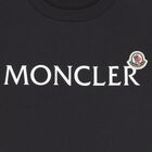 Boys Black Logo T-Shirt, 1, hi-res