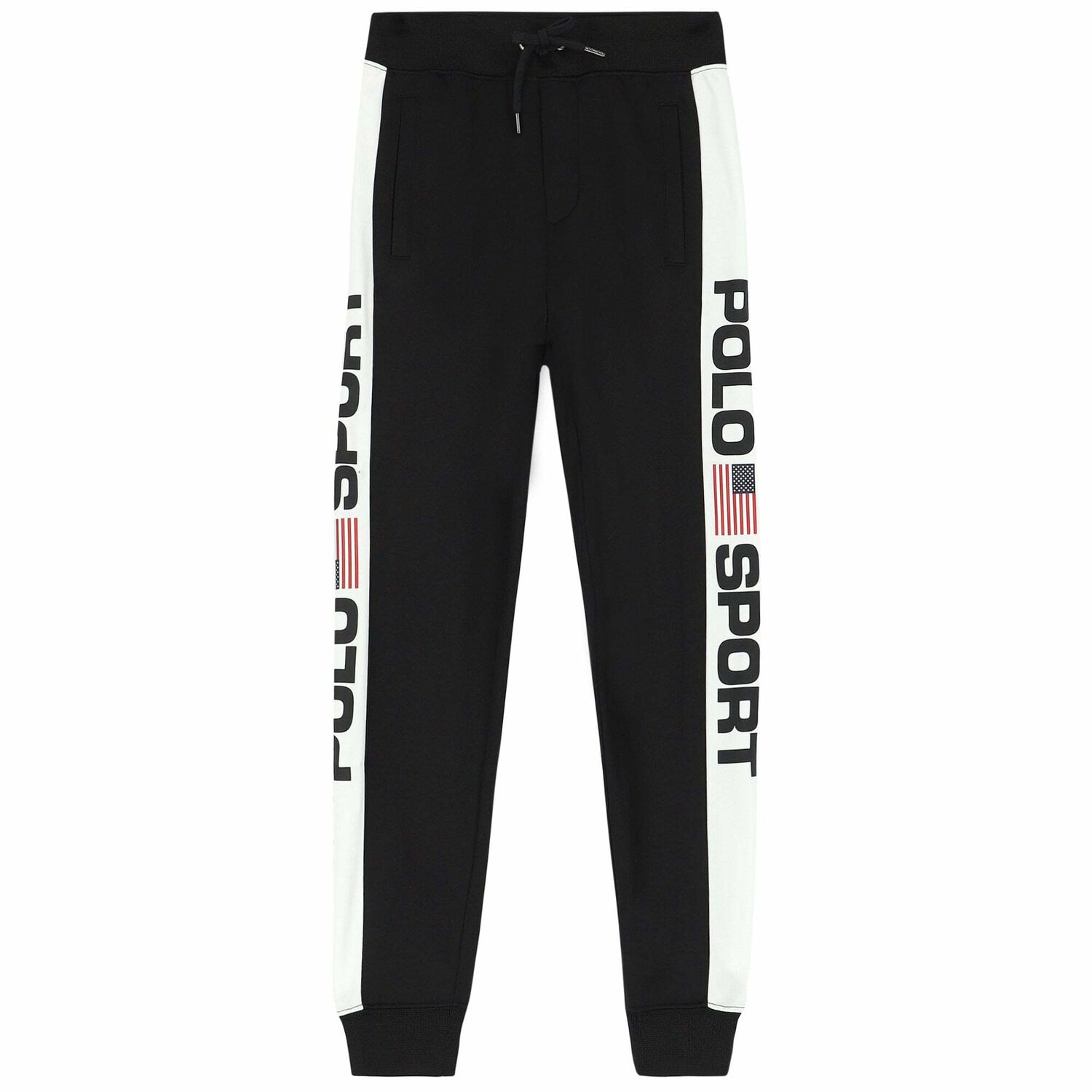 Older Boys Black & White Logo Joggers, 1, hi-res image number null