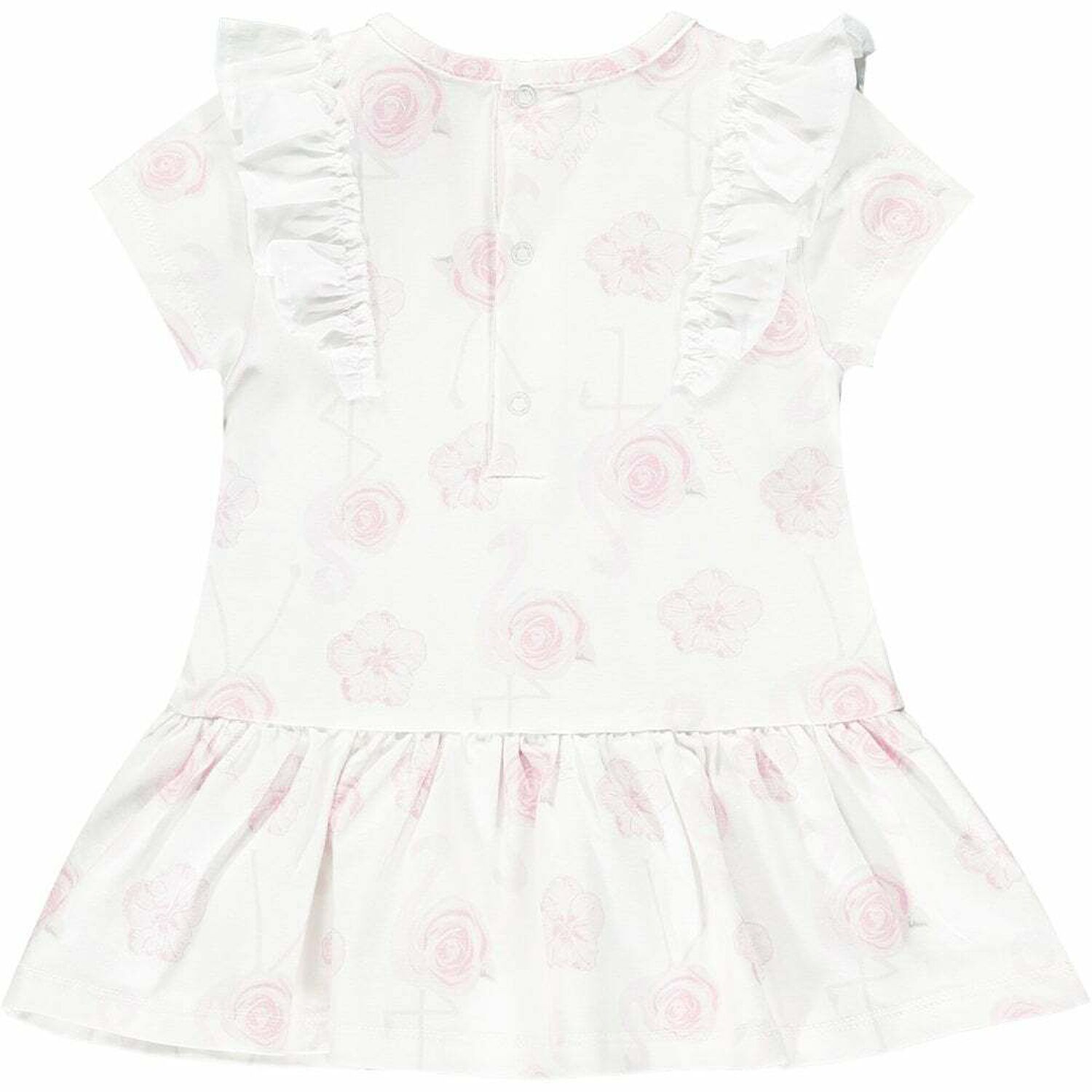 Younger Girls Pink & White Dress, 1, hi-res image number null