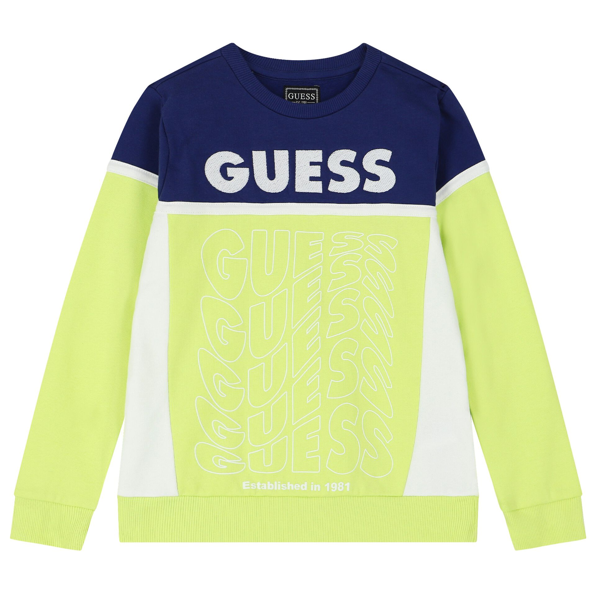 Guess sweatshirt best sale green