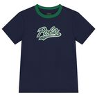 Boys Navy Blue Logo T-Shirt, 1, hi-res