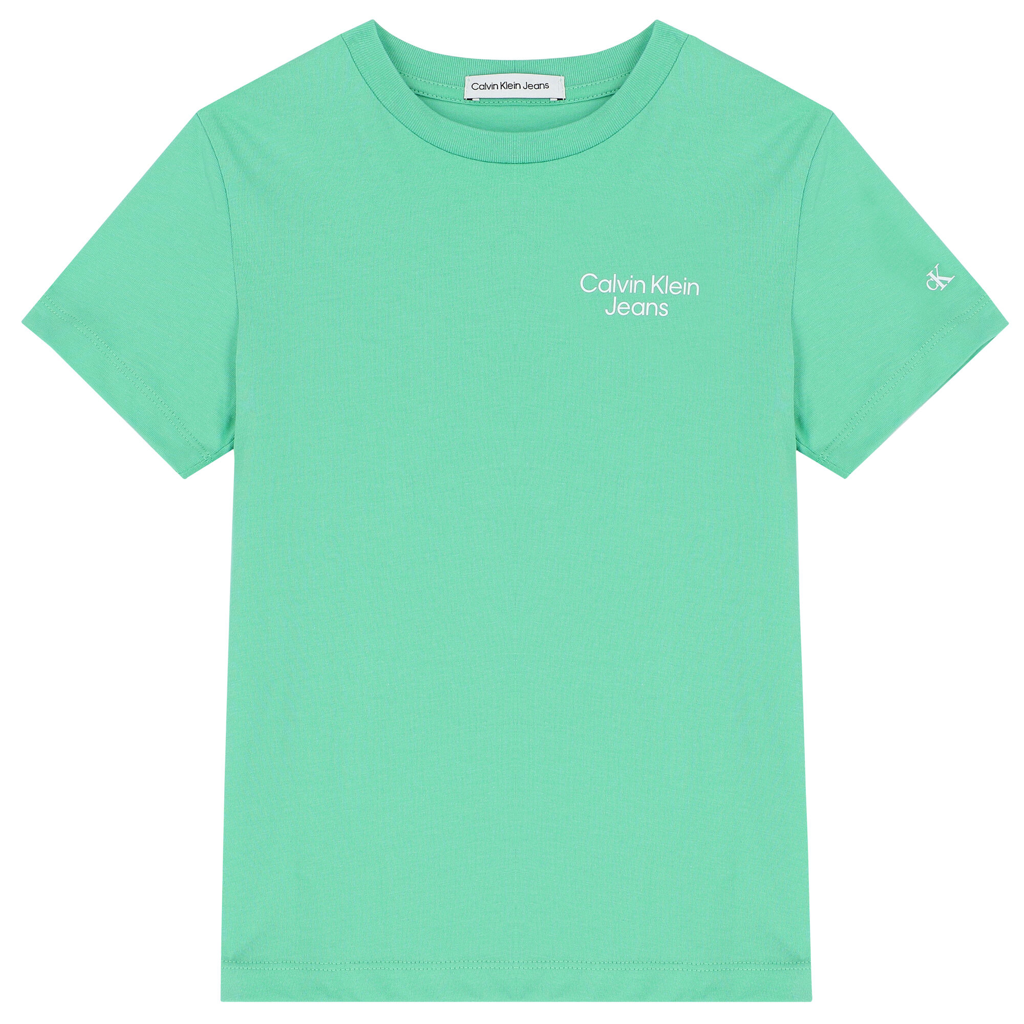 Calvin Klein Boys Green Logo T Shirt Junior Couture USA