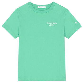 Boys Green Logo T-Shirt