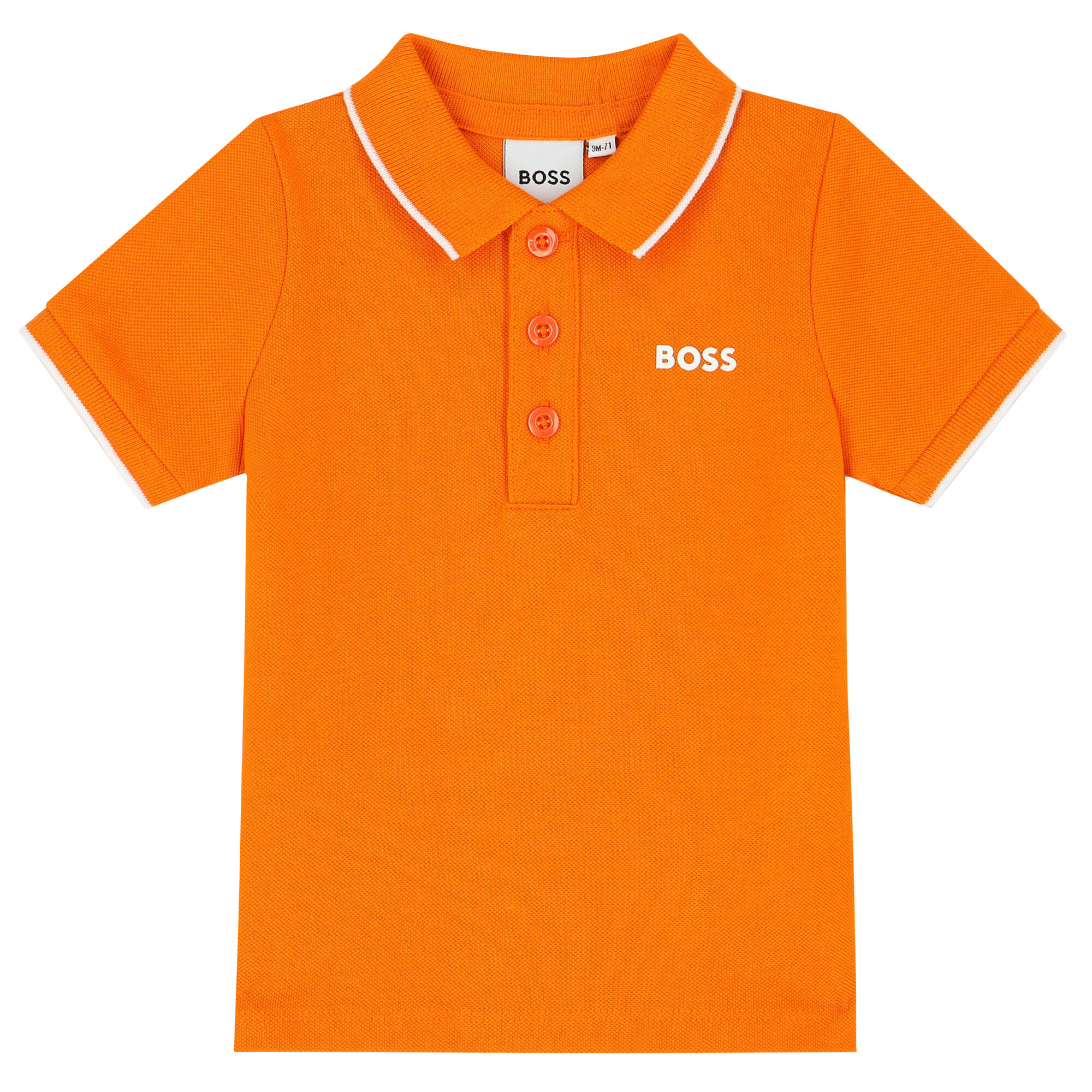 BOSS Younger Boys Orange Logo Polo Shirt Junior Couture Bahrain