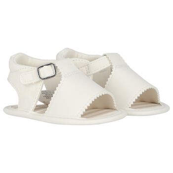 Mayoral Baby Girls White Sandals, 1 Baby Girls White Sandals