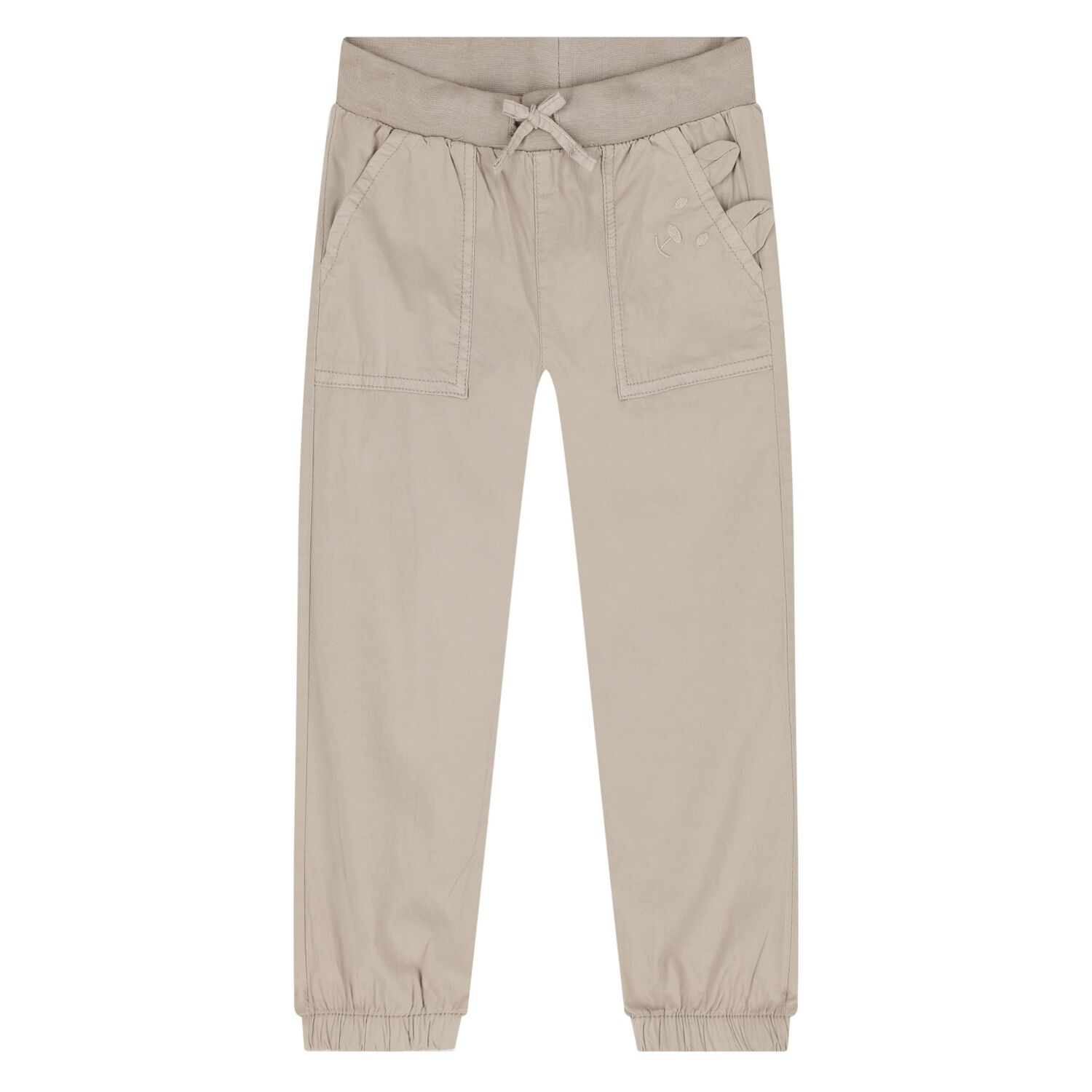 Younger Boys Beige Teddy Bear Joggers, 2, hi-res