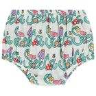 طقم فستان بشعار يونغر باللون العاجي والأخضر, 1, hi-res