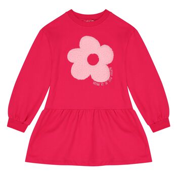 Girls Pink Flower Dress