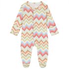 Multi-Coloured Zig Zag Babygrow Gift Set , 3, hi-res