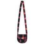 Girls Navy Blue Tartan Dress Set, 1, hi-res