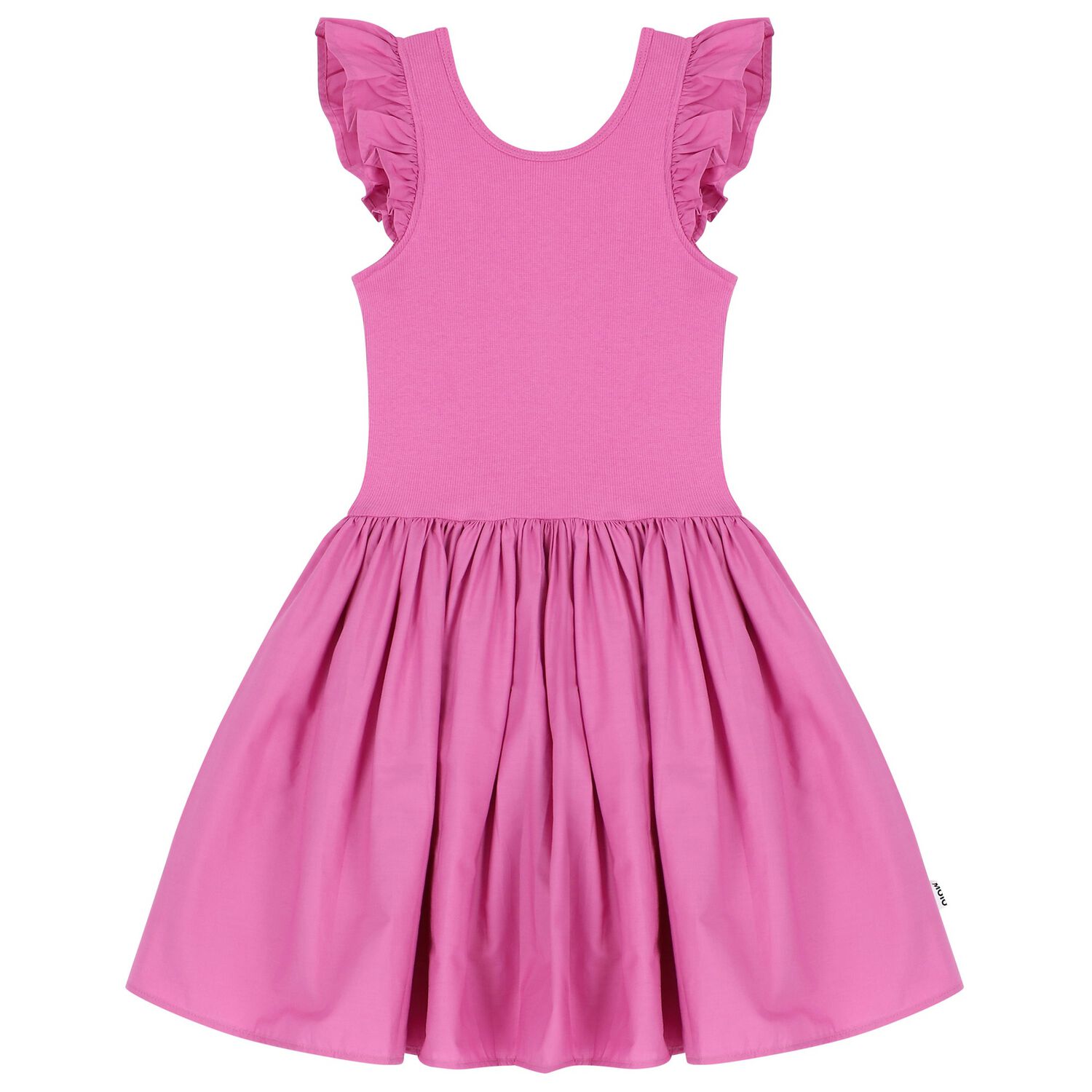 Girls Purple Ruffle Cloudia Dress, 4, hi-res