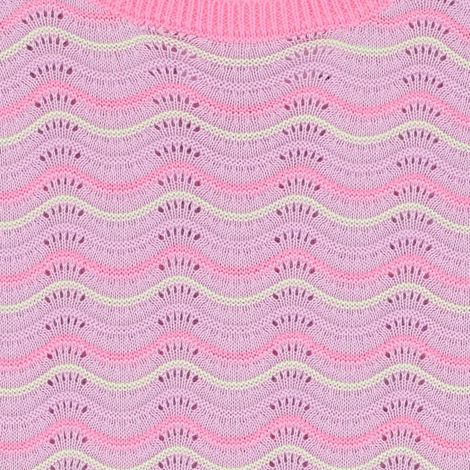 Girls Pink & Purple Crochet Dress, 1, hi-res
