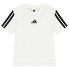 White & Black Logo Shorts Set, 1, hi-res