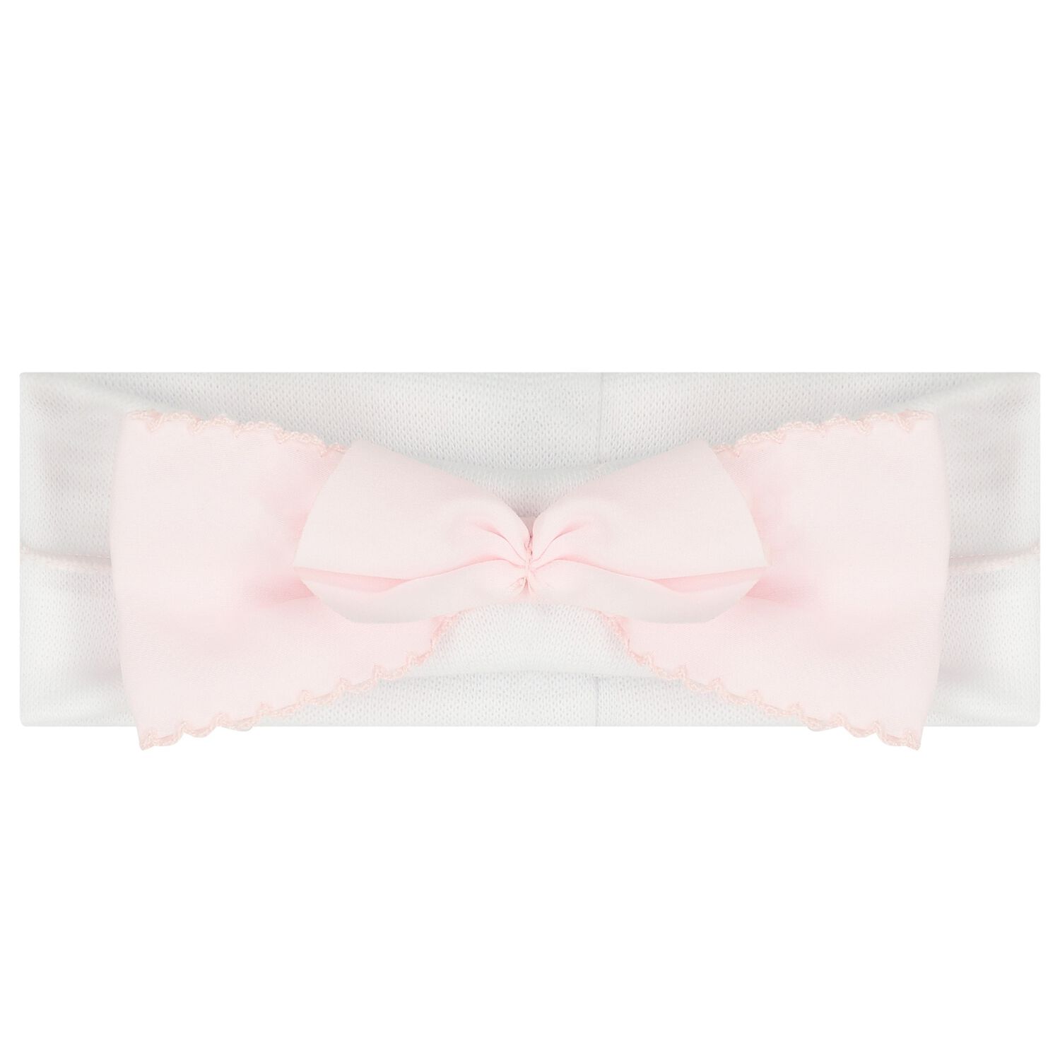 Baby Girls White & Pink Bow Headband, 1, hi-res