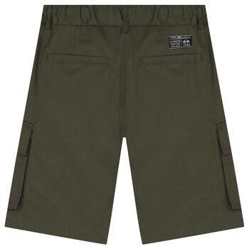 Boys Khaki Cargo Shorts