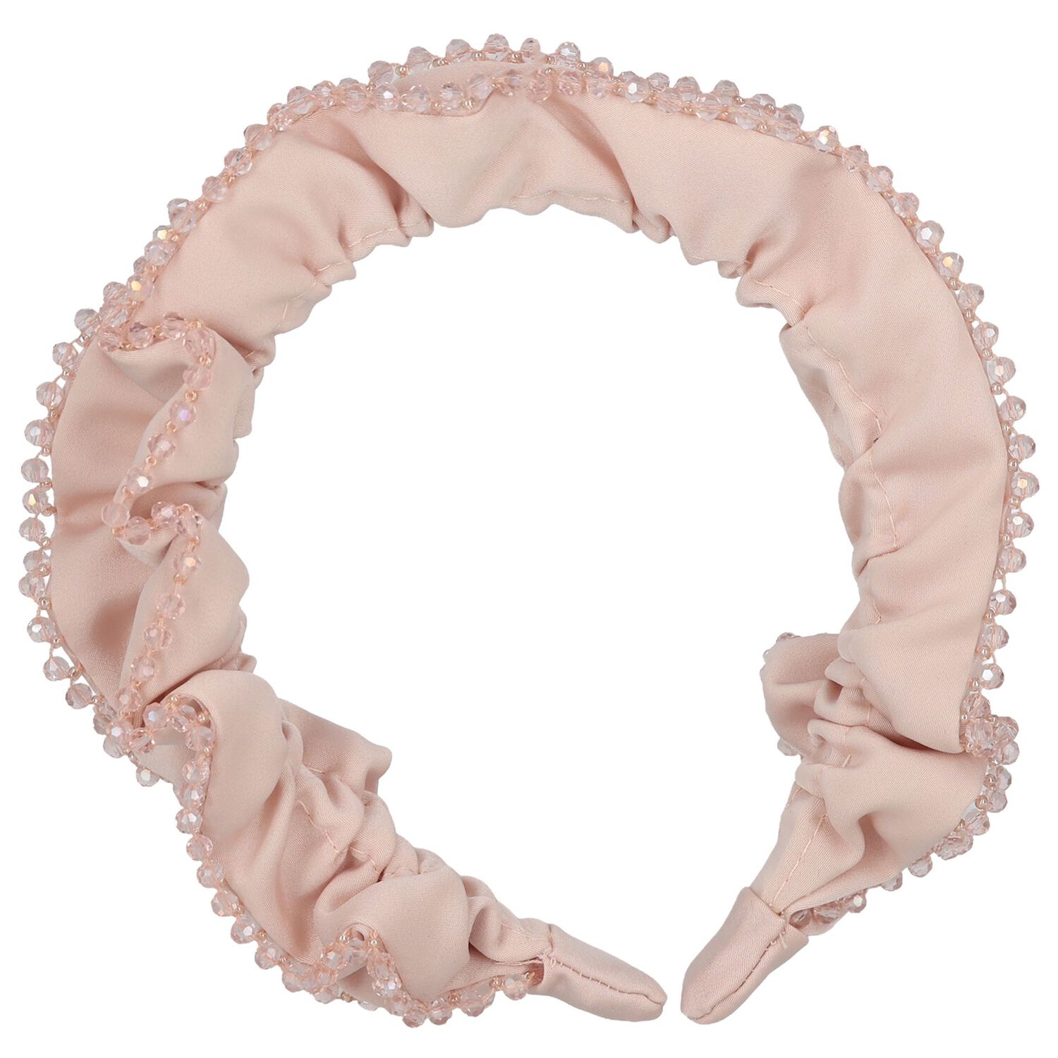 Girls Pink Lavinia Beaded Headband, 1, hi-res