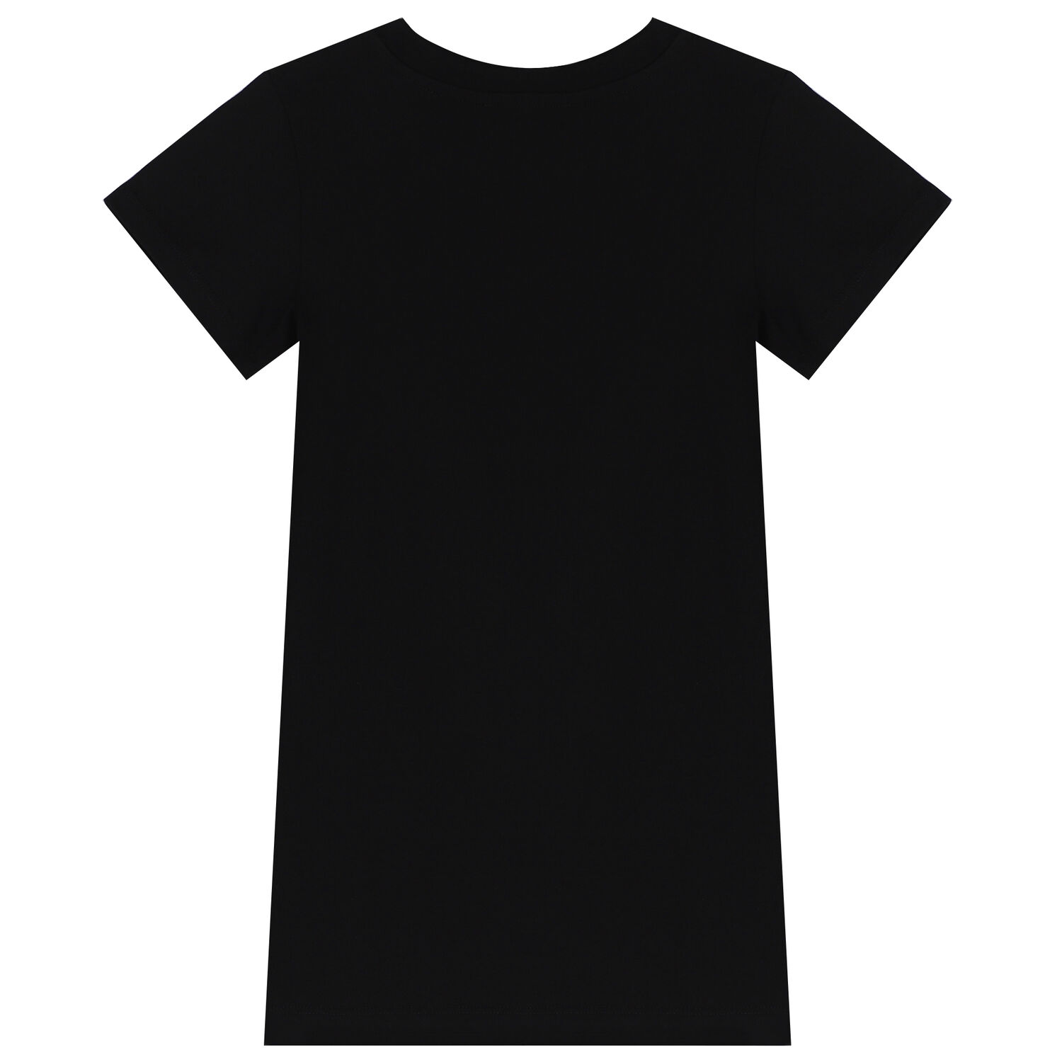 Girls Black Logo T-Shirt Dress, 1, hi-res image number null
