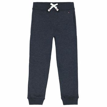 Boys Dark Blue Logo Joggers