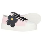 Girls Pink Daisy Trainers, 1, hi-res