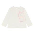 Younger Girls White & Pink Tracksuit Set (3 Piece), 1, hi-res