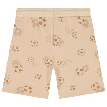 Boys Beige Football Shorts