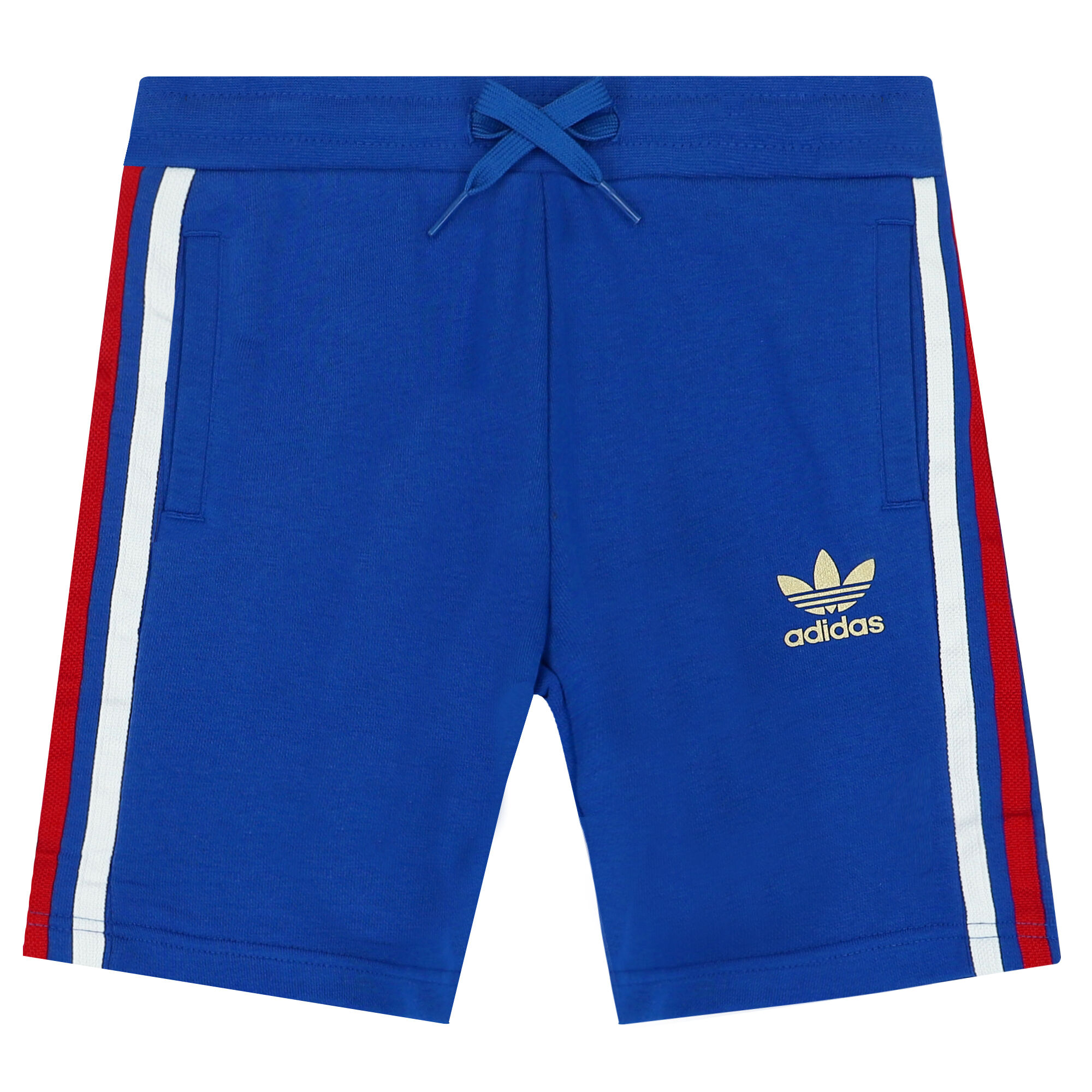 Adidas Kids Blue Logo Shorts Junior Couture USA