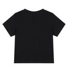 Younger Boys Black Logo T-Shirt, 5, hi-res