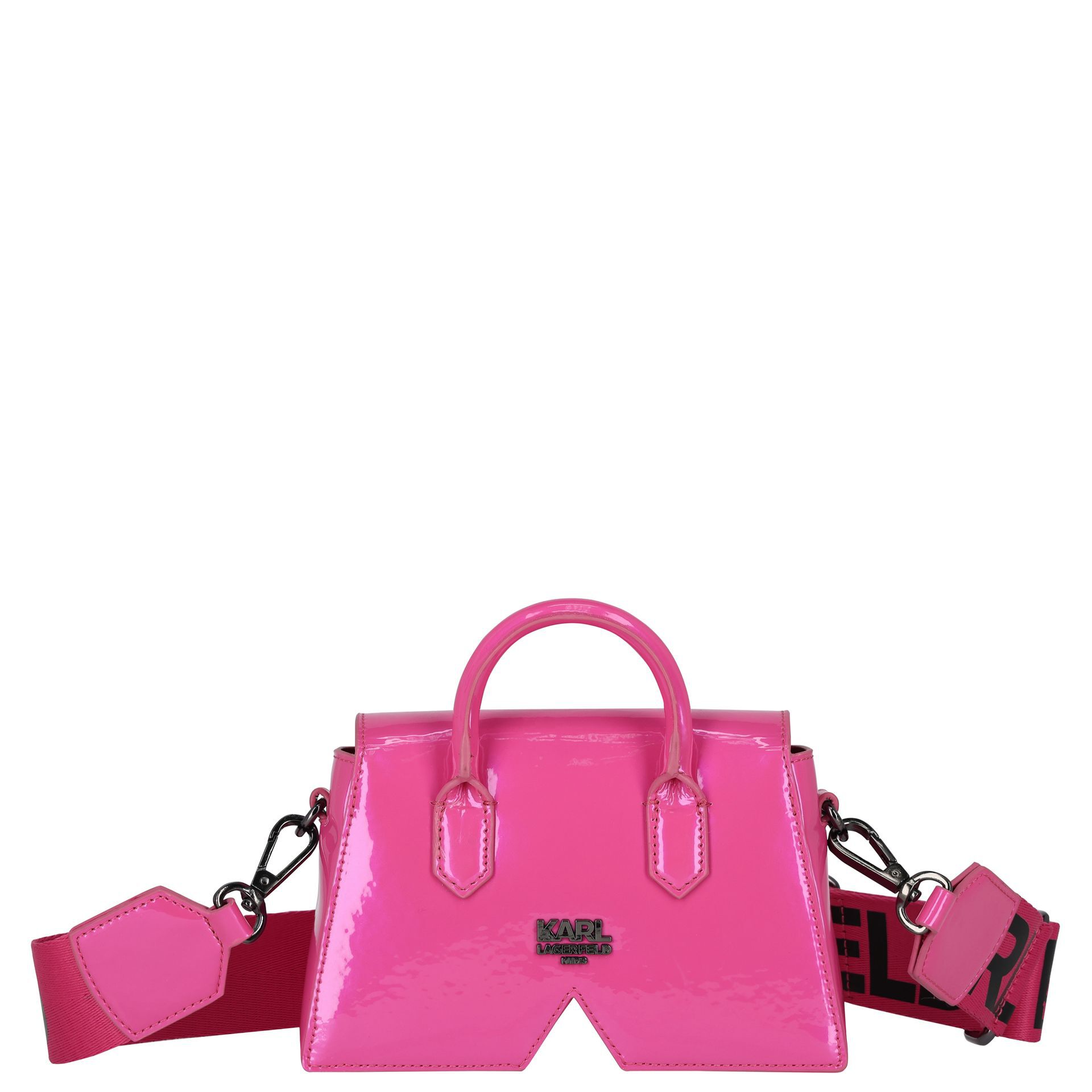 KARL LAGERFELD Girls Pink Logo Hand Bag | Junior Couture