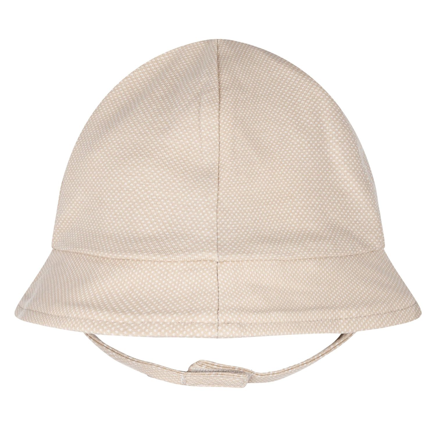 Baby Boys Beige & White Dungaree & Hat Set, 3, hi-res