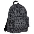 Boys Black & Grey Logo Backpack, 2, hi-res