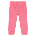 Younger Girls Pink Teddy Bear Tracksuit, 1, hi-res